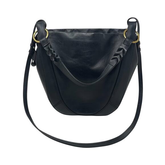 Ulla Johnson Hilma Leather Bucket Bag - Black - Top Handle - Crossbody - Picture 4 of 13